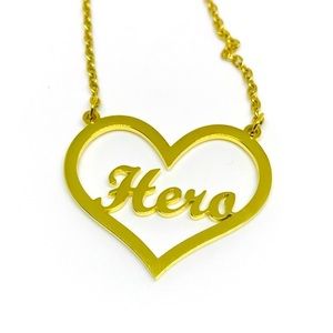 A Hero’s Heart Titanium Stainless Steel Necklace